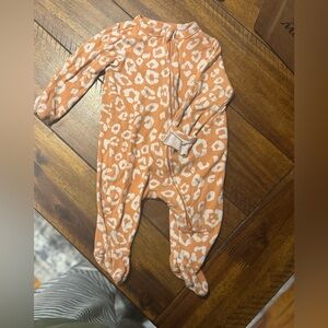 Old Navy Orange and Cream Footies One Piece